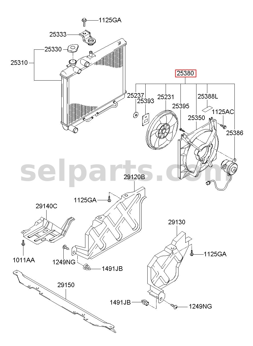 Genuine BLOWER ASSY for Kia Sportage #25380D3000