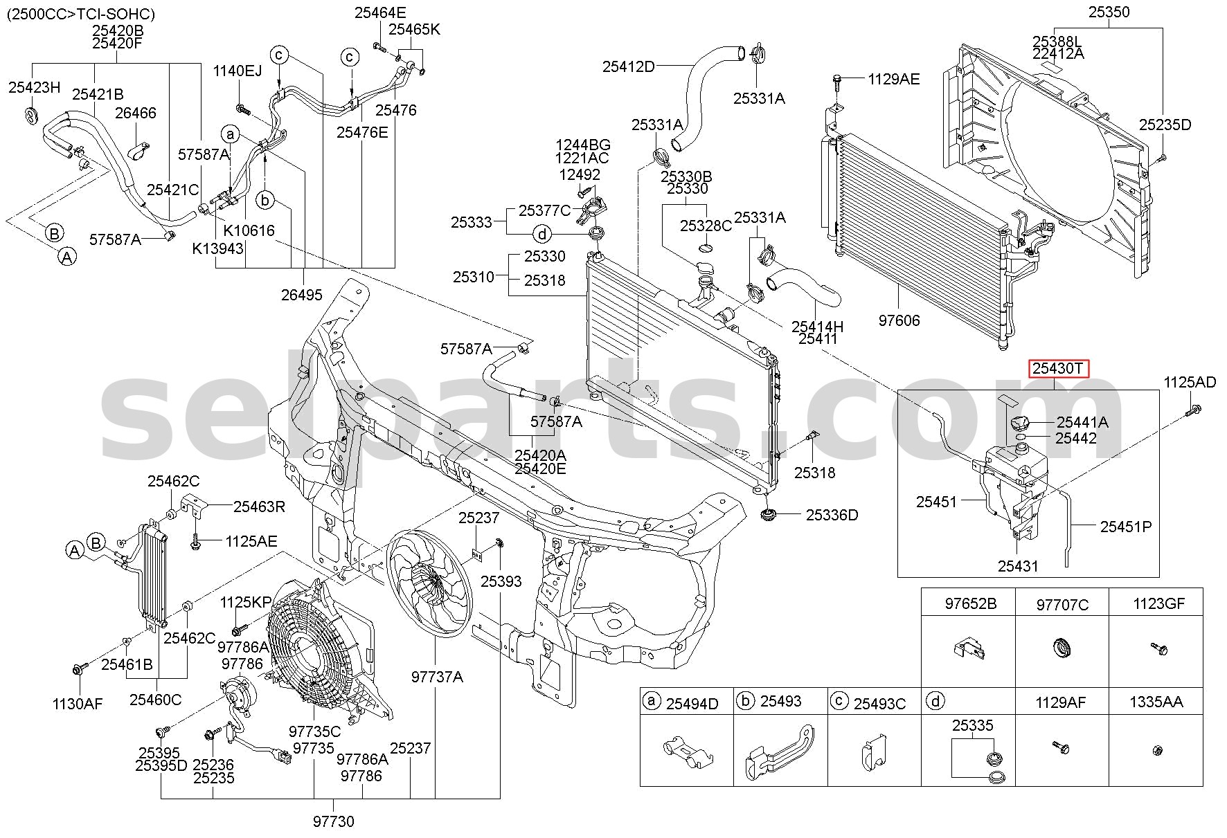 Genuine TANK ASSY-RESERVOIR for Hyundai Grand Starex #254304H000