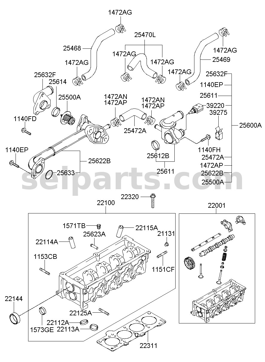 Genuine WIRING ASSY-MAIN for Kia K5 #91100L2190