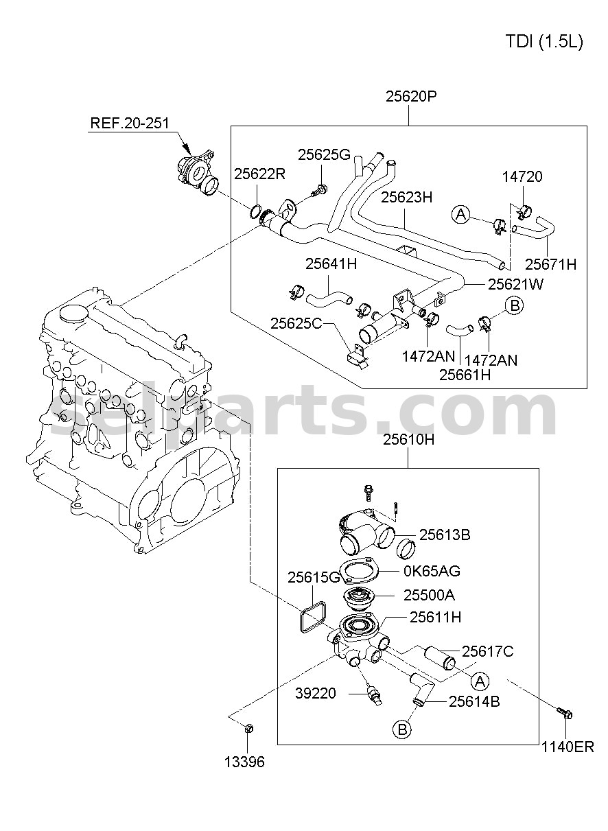 Genuine CRANKSHAFT for Kia K5 #231112A810