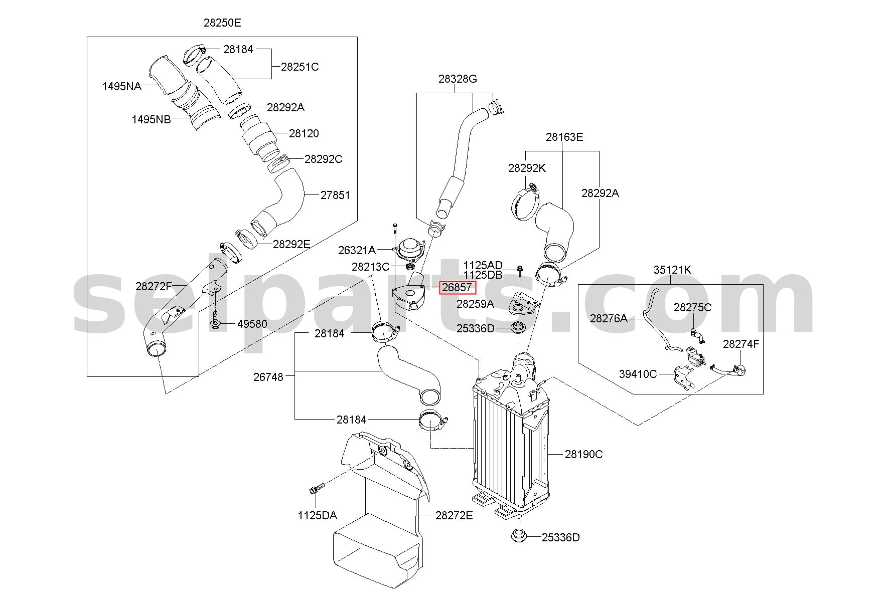 Genuine MIRROR ASSY-OUTSIDE RR VIEW,LH for Kia K5 #87610L2130B4U
