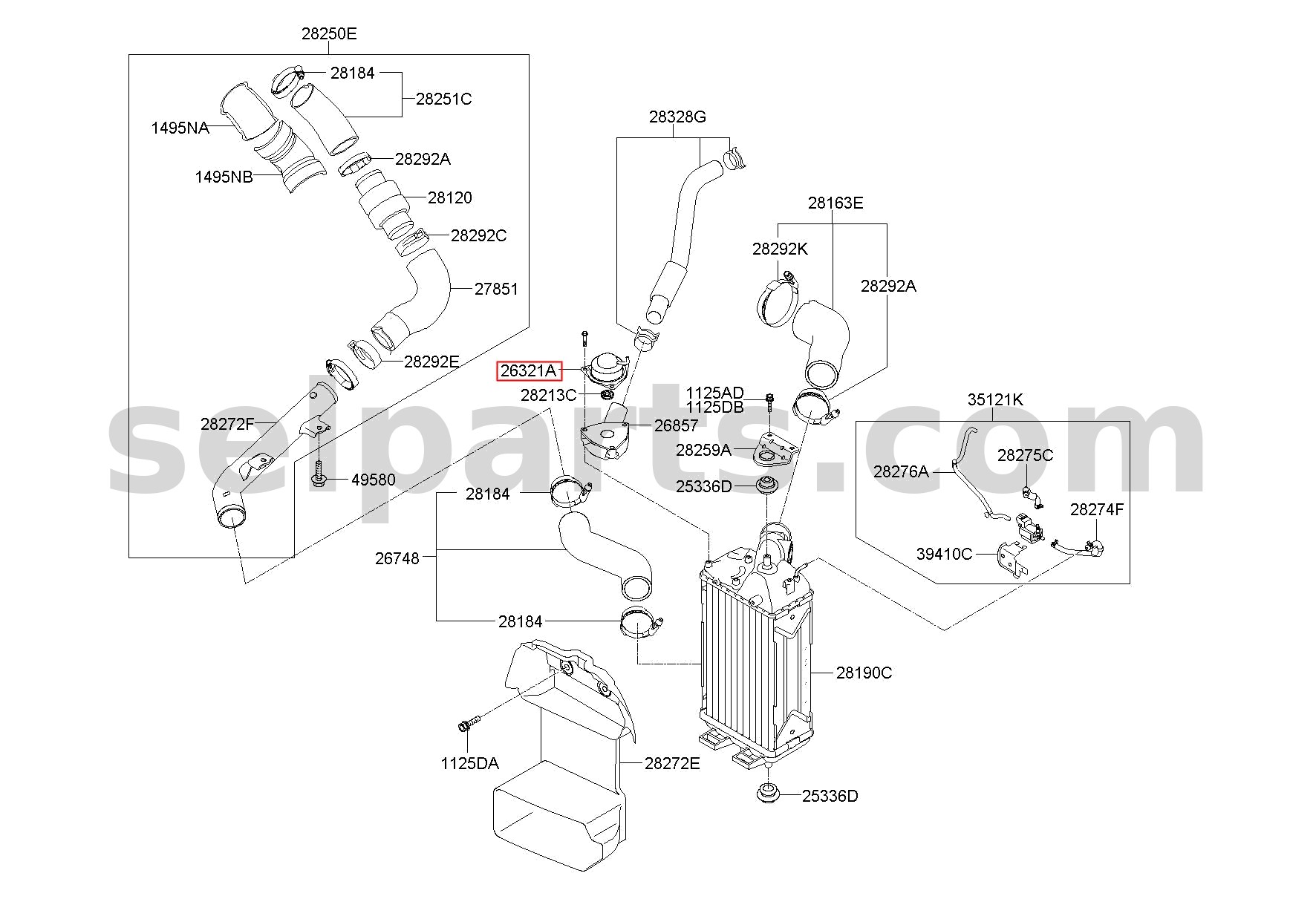 Genuine MIRROR ASSY-OUTSIDE RR VIEW,LH for Kia K5 #87610L2130DU3