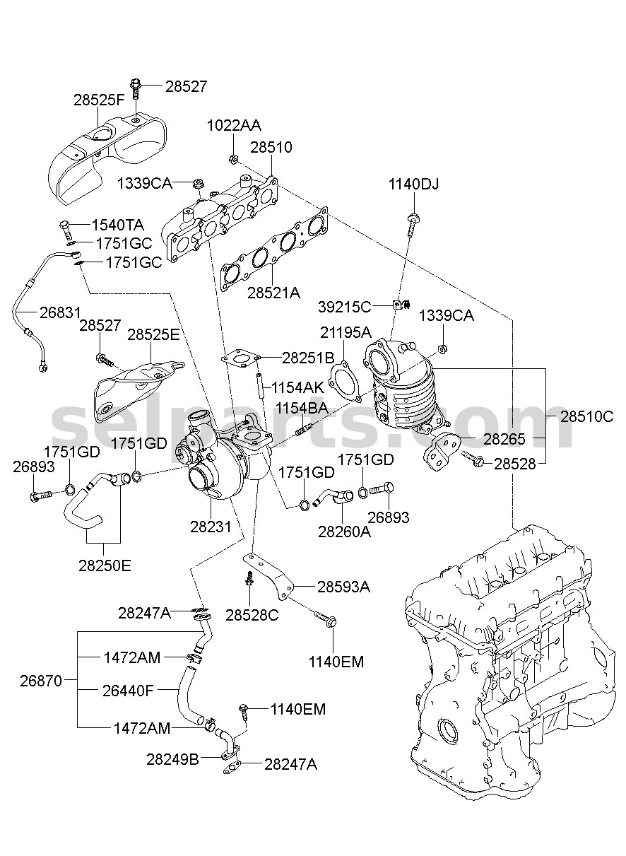 Genuine MIRROR ASSY-OUTSIDE RR VIEW,RH for Kia K5 #87620L2130DU3