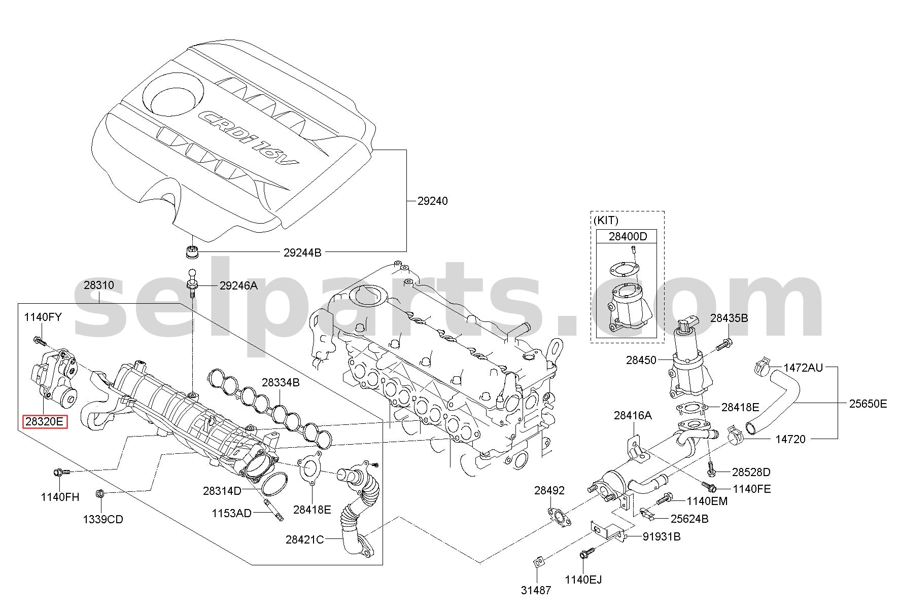 Genuine CLUSTER ASSY-INSTRUMENT for Kia K5 #94023D4790