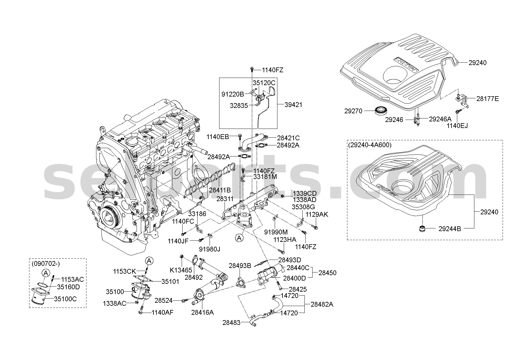 Genuine SOLENOID ASSY for Hyundai Grand Starex #284404A470