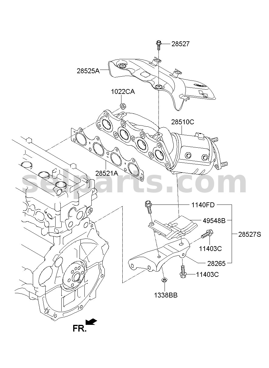 Genuine MIRROR ASSY-OUTSIDE RR VIEW,LH for Kia K5 #87610L2050SWP