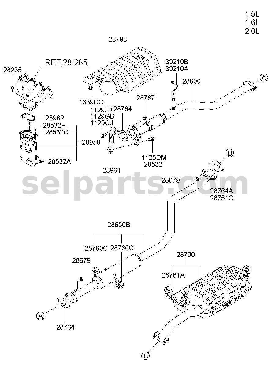 Genuine PANEL ASSY-QUARTER INNER,LH for Kia K5 #71601L2000