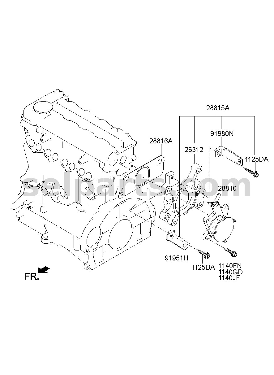 Genuine PANEL-SIDE SILL OUTER,RH for Kia K5 #71322D4D00