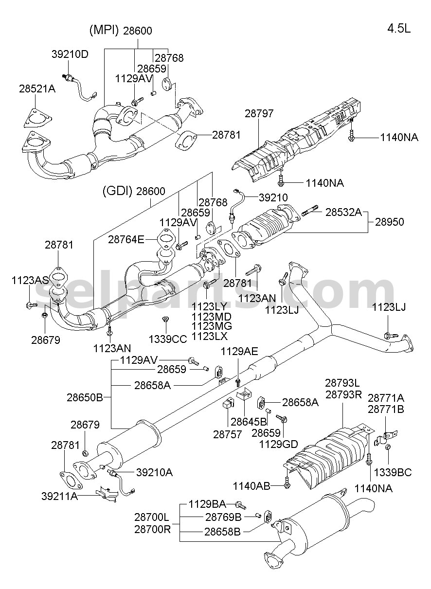 Genuine PANEL ASSY-REAR DOOR TRIM,RH for Kia K5 #83308L2020B51