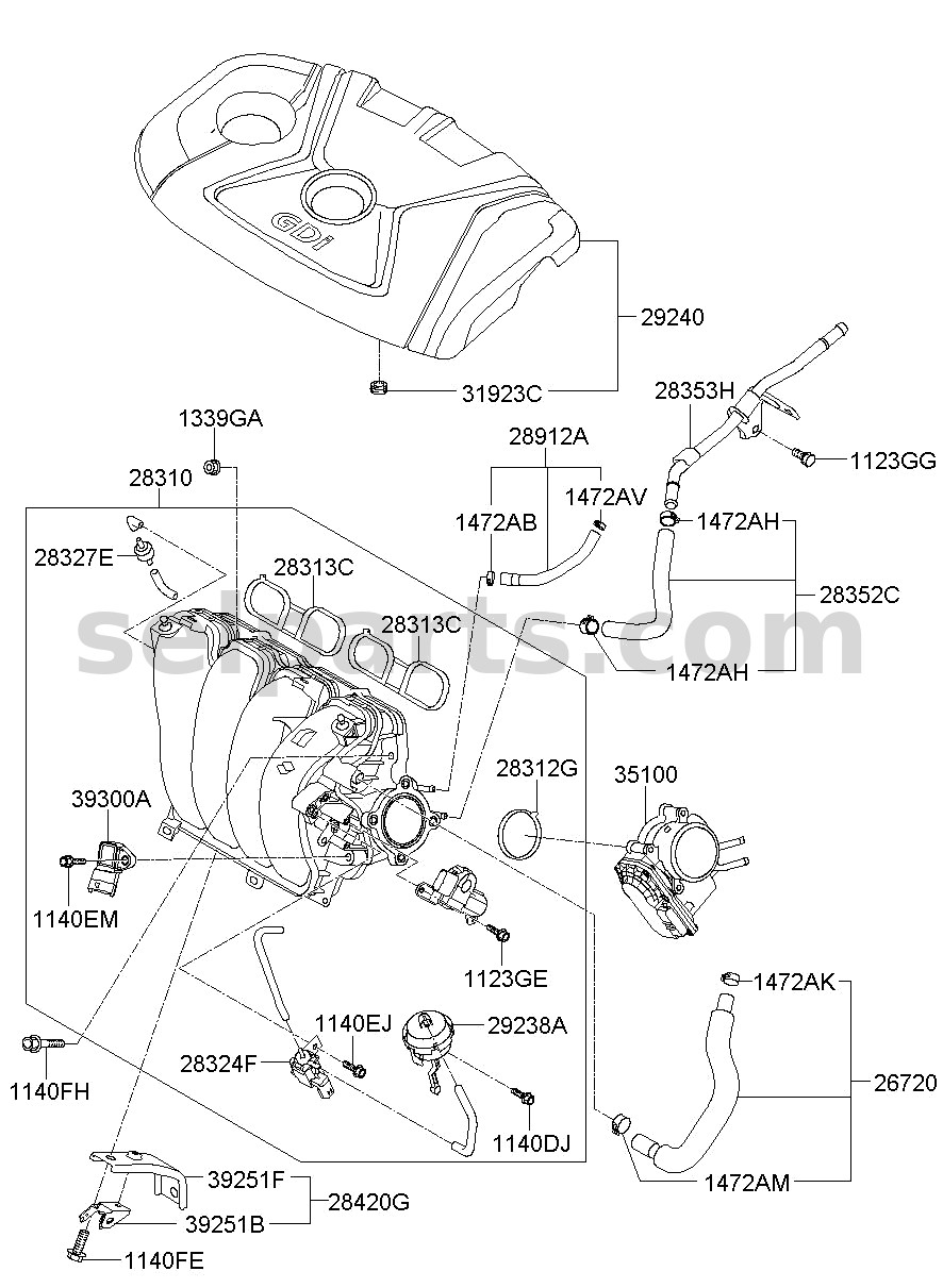 Genuine WIRING ASSY-CONTROL for Kia K5 #91486D4070