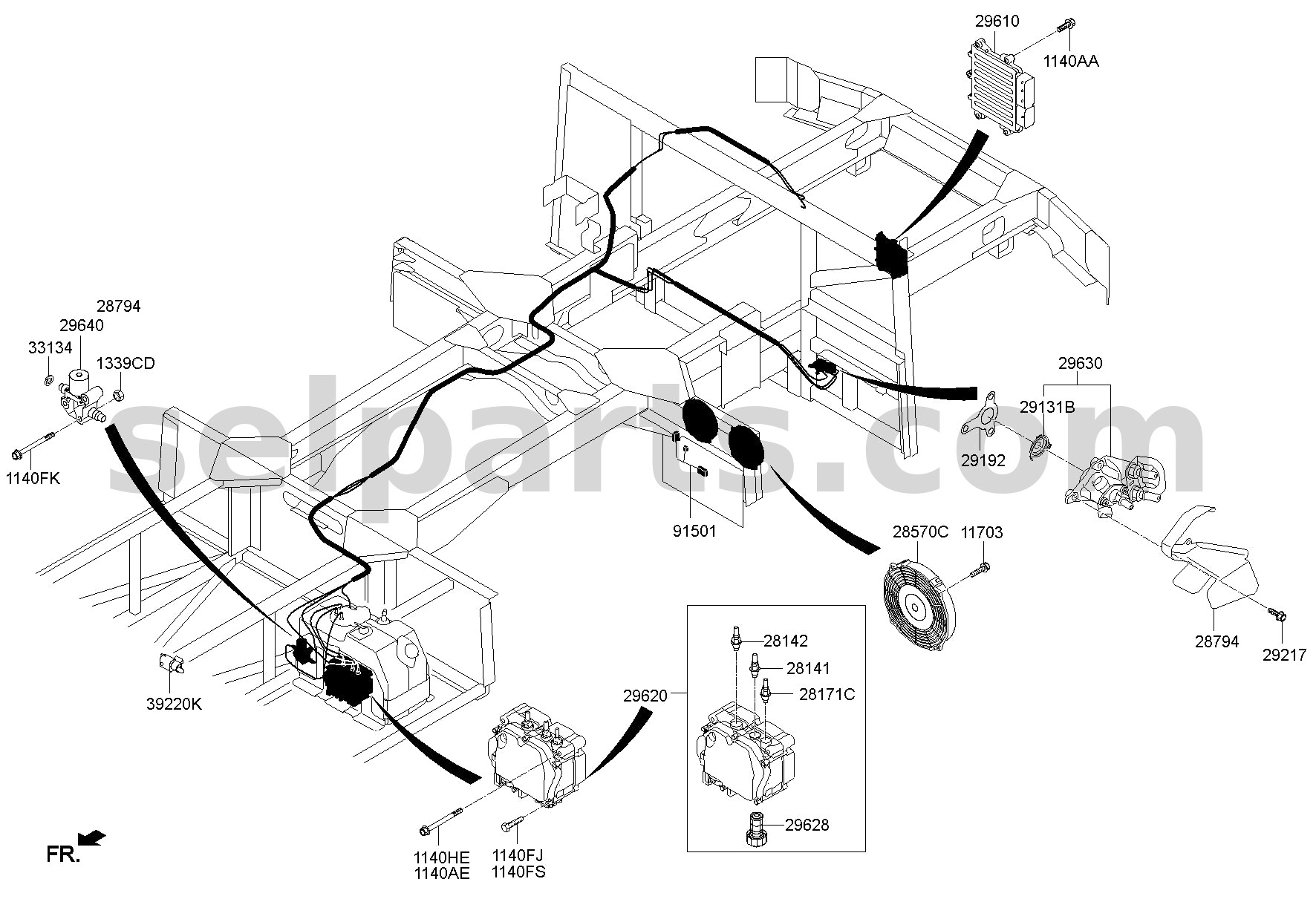 Genuine MODULE-DOSING NOZZLE for Kia Sportage #296304A800