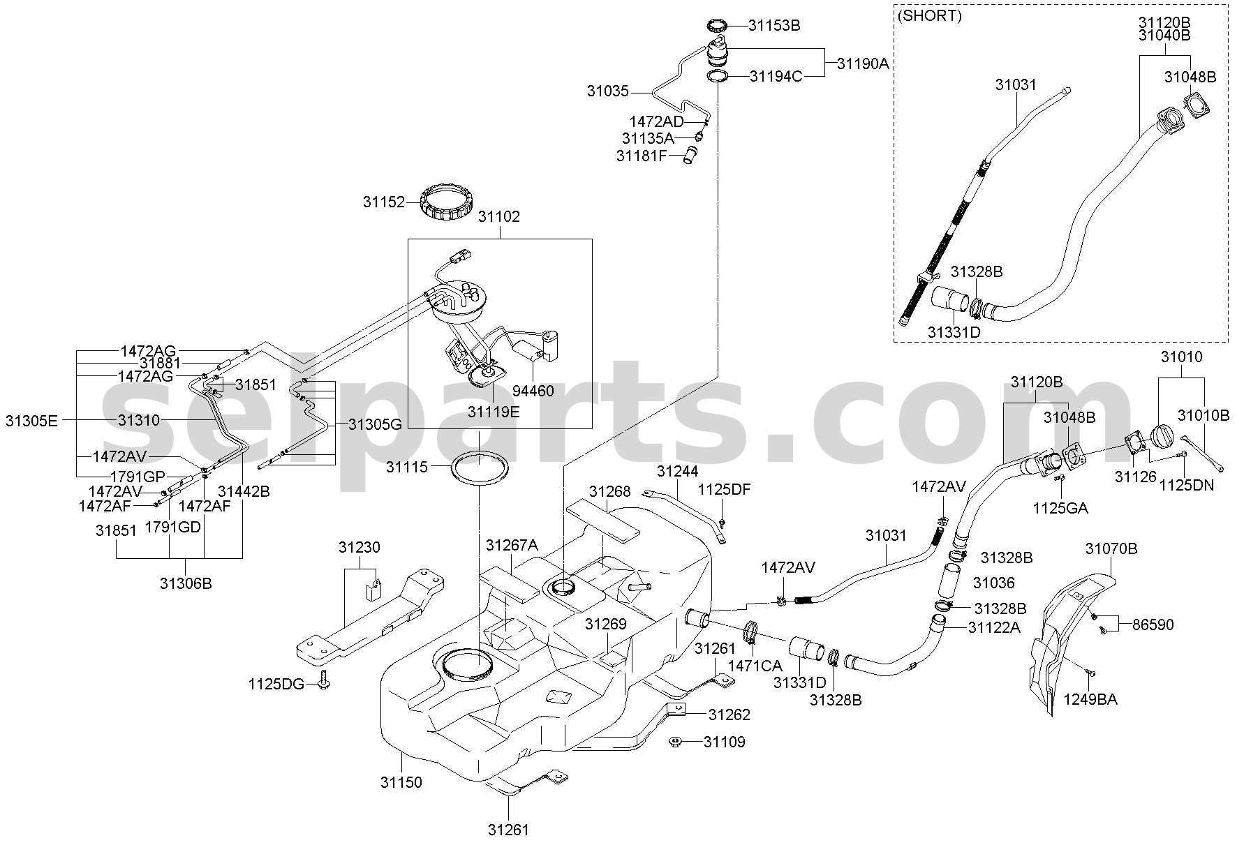 Genuine RADIATOR ASSY for Kia K5 #25310D4000