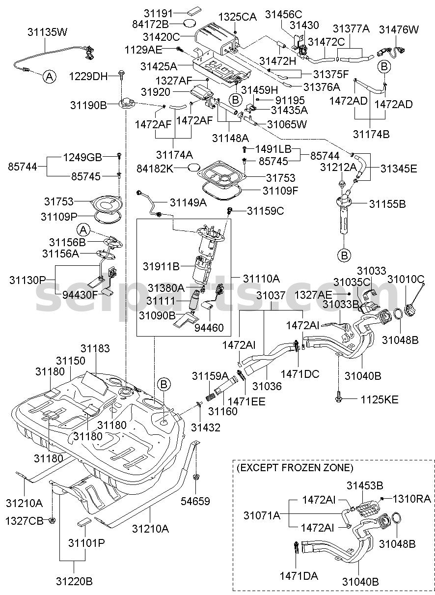 Genuine WHEEL ASSY-STEERING for Kia K5 #56100L2CH0QA1