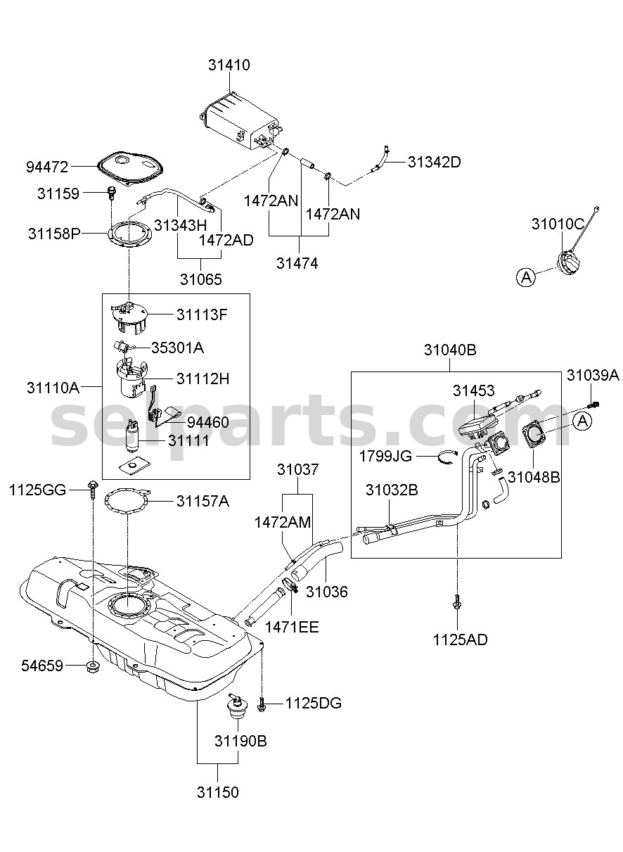 Genuine TRAY-FRT CONSOLE for Kia K5 #84690D4HD0JH3