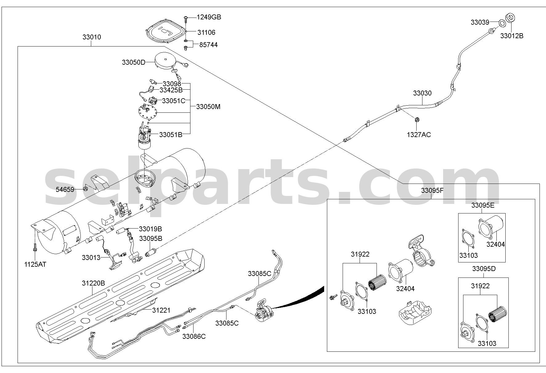 Genuine PROTECTOR-FUEL TANK for Hyundai Grand Starex #312214H600