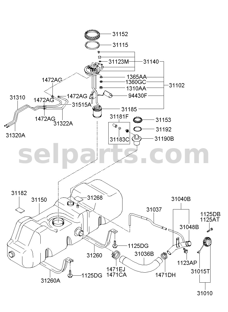 Genuine MIRROR ASSY-OUTSIDE RR VIEW,RH for Kia K5 #87620L2020ABP