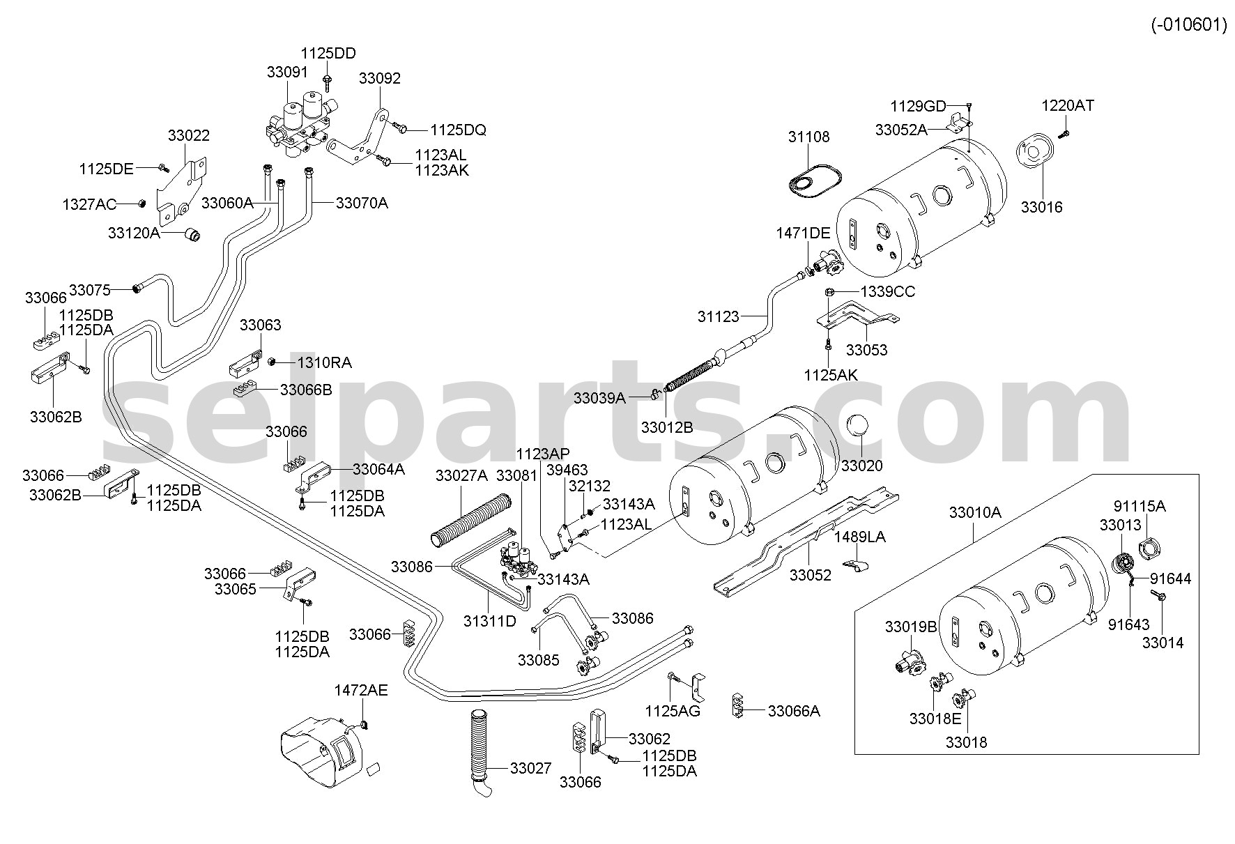 Genuine TANK ASSY-FUEL for Kia K5 #31150L1000