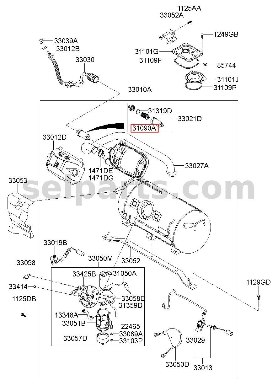 Genuine TANK ASSY-FUEL for Kia K5 #31150L2100