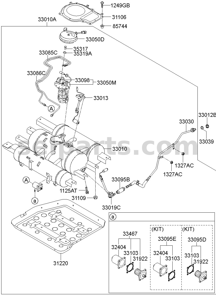Genuine KIT-FILTER CASE for Hyundai Grand Starex #330953KAB0