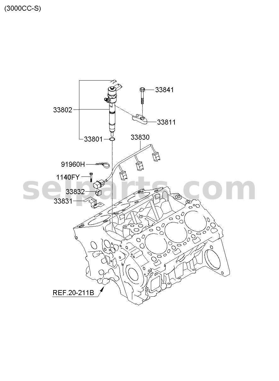 Genuine GASKET-INJECTOR for Hyundai Sonata #338183A000