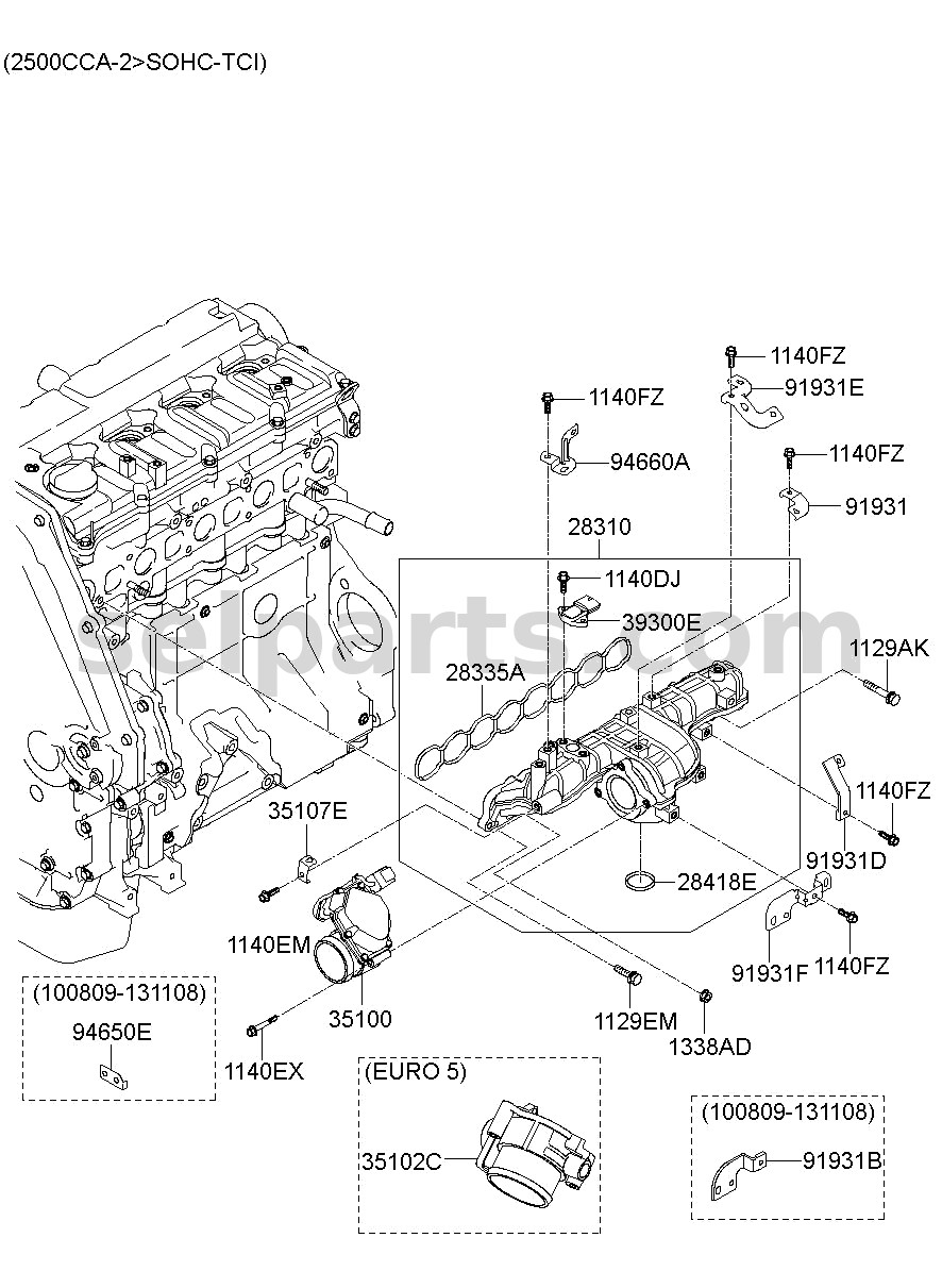 Genuine VALVE ASSY-AIR CONTROL for Hyundai Grand Starex #351004A701