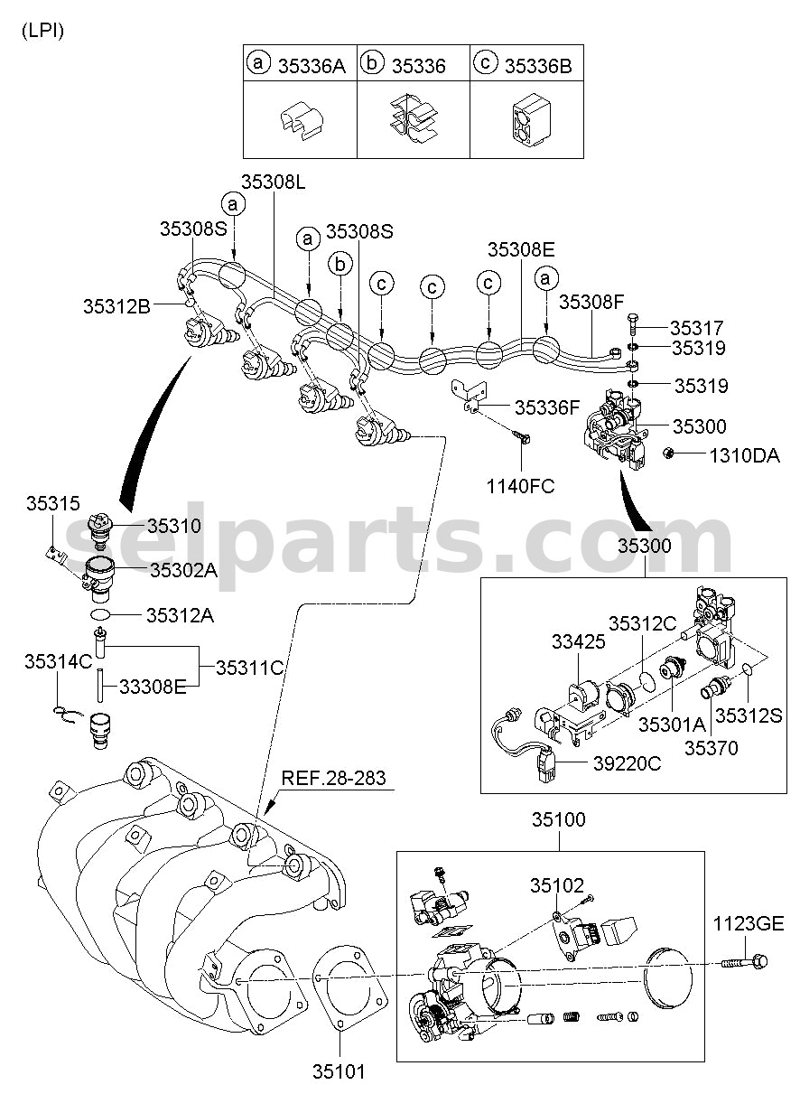 Genuine PANEL ASSY-FRONT DOOR TRIM,RH for Kia K5 #82308L2DF0A59