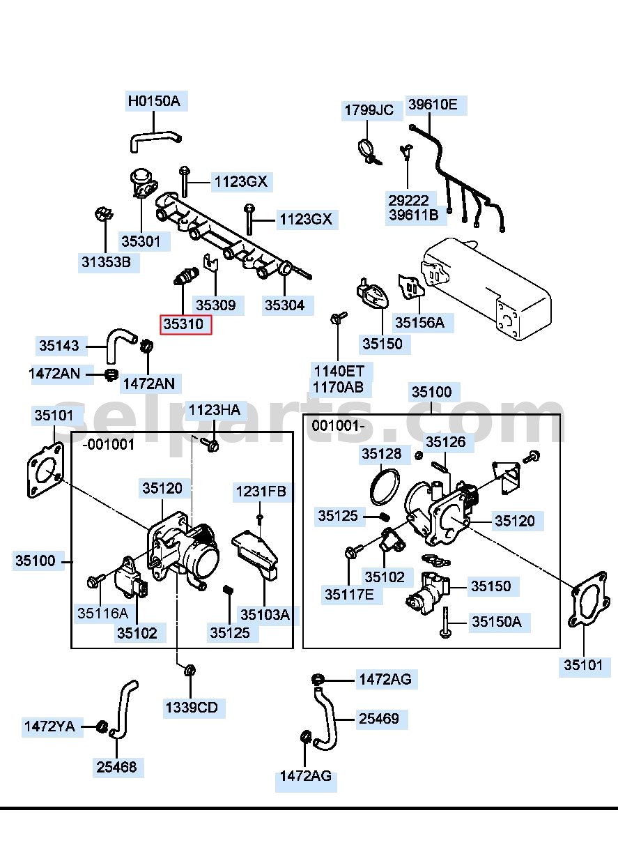 Genuine INJECTOR ASSY-FUEL for Hyundai Grand Starex #353102C500