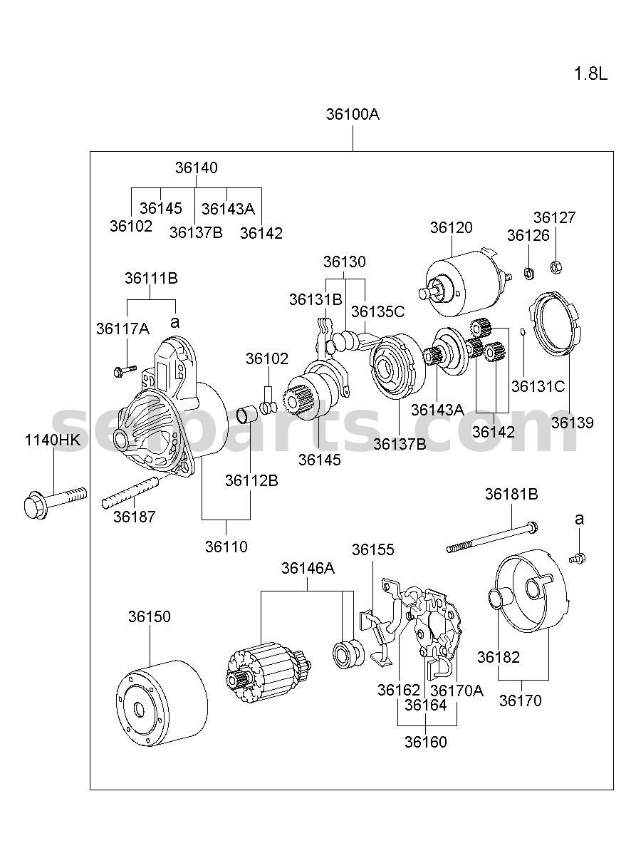 Genuine MEMBER ASSY-FRONT SIDE,LH for Kia K5 #64601L2000