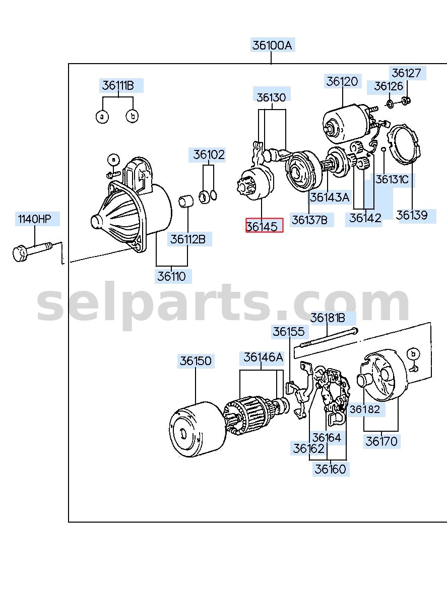 Genuine CLUTCH-OVER RUNNING for Hyundai Grand Starex #361394A000