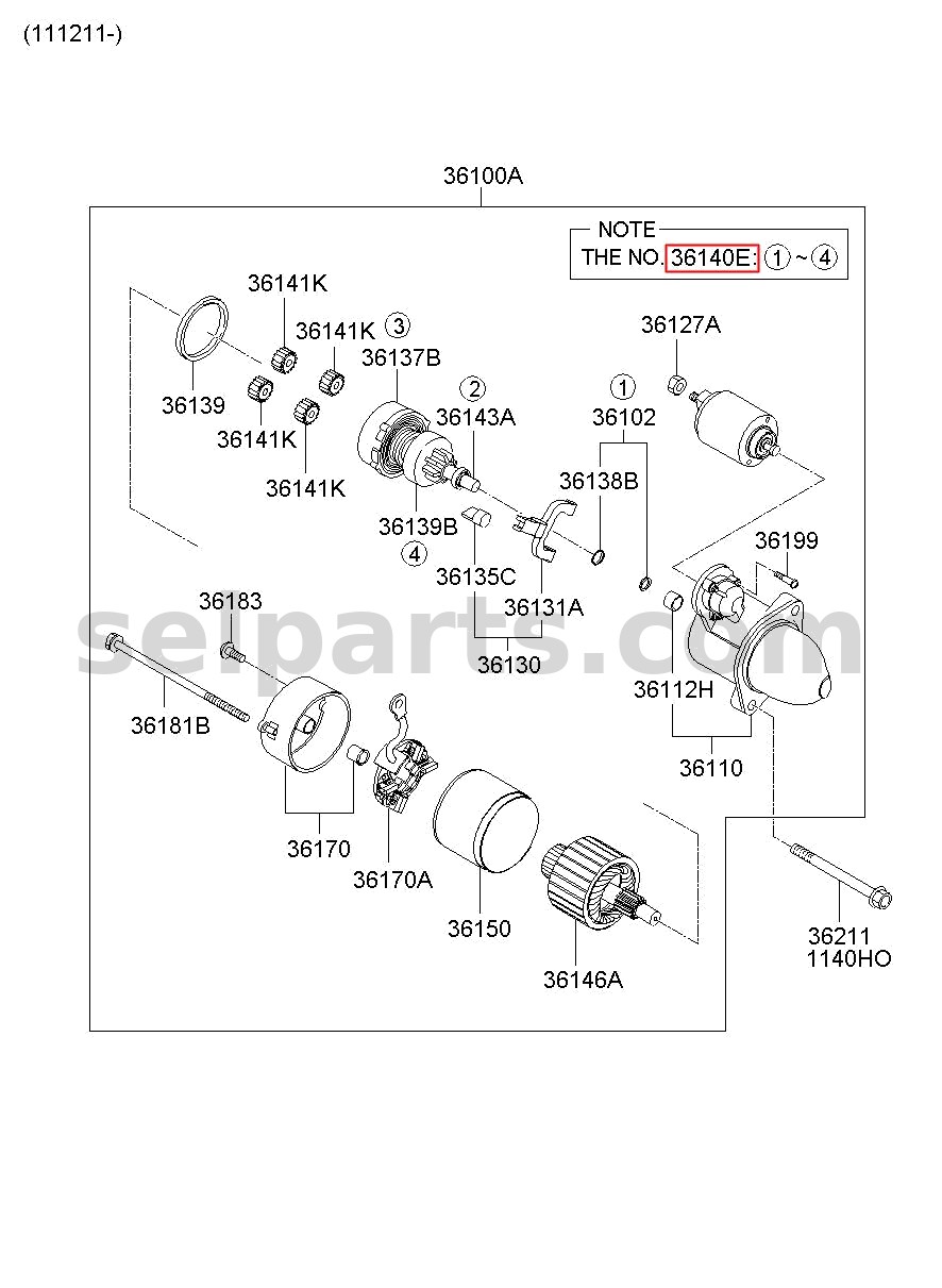 Genuine CLUTCH SET for Hyundai Grand Starex #361404A160