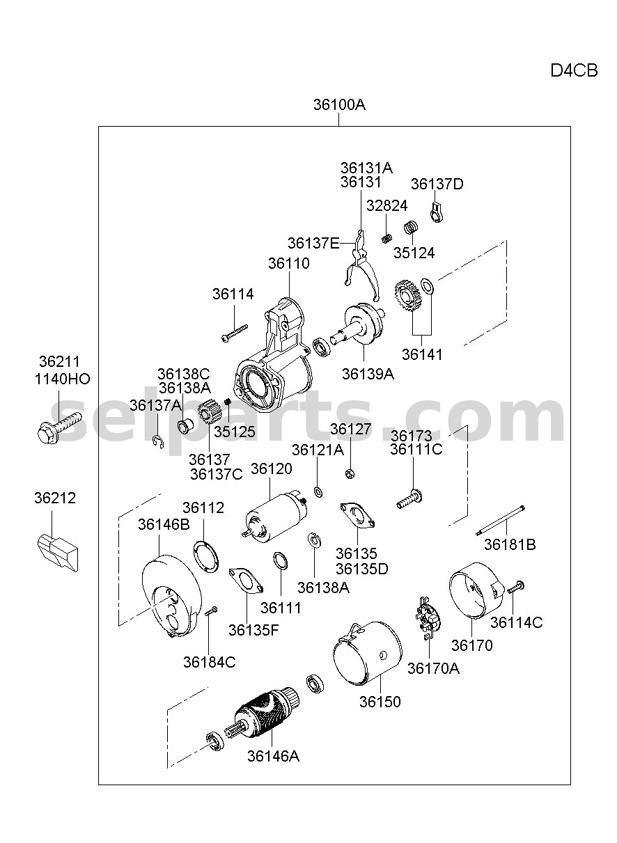 Genuine BRACKET ASSY-CTR for Hyundai Grand Starex #3614142010