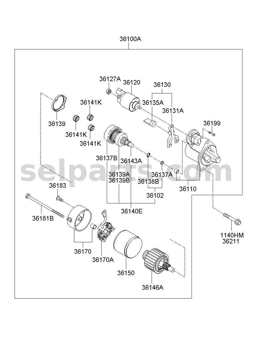 Genuine CLUTCH ASSY-OVER RUNNING for Hyundai Grand Starex #361454A100