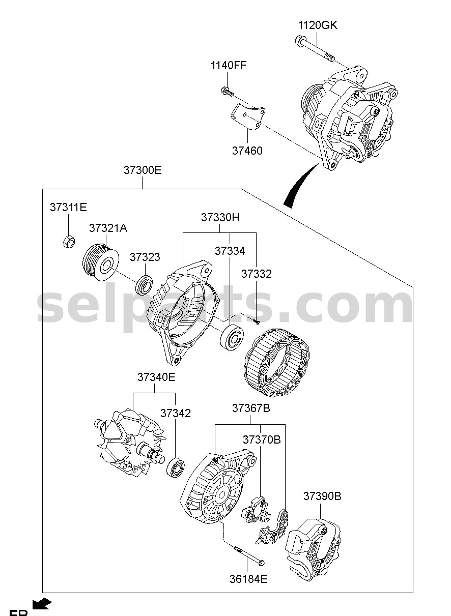 Genuine PANEL ASSY-REAR DOOR TRIM,LH for Kia K5 #83307L2350A59