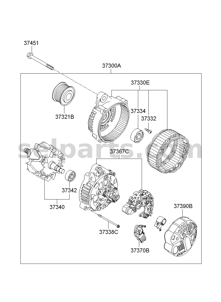 Genuine COVER for Kia Sportage #373902E400