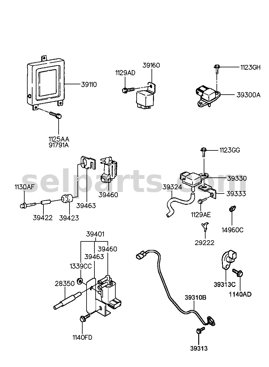 Genuine CALIPER KIT-BRAKE,RH for Kia K5 #58190D4A00