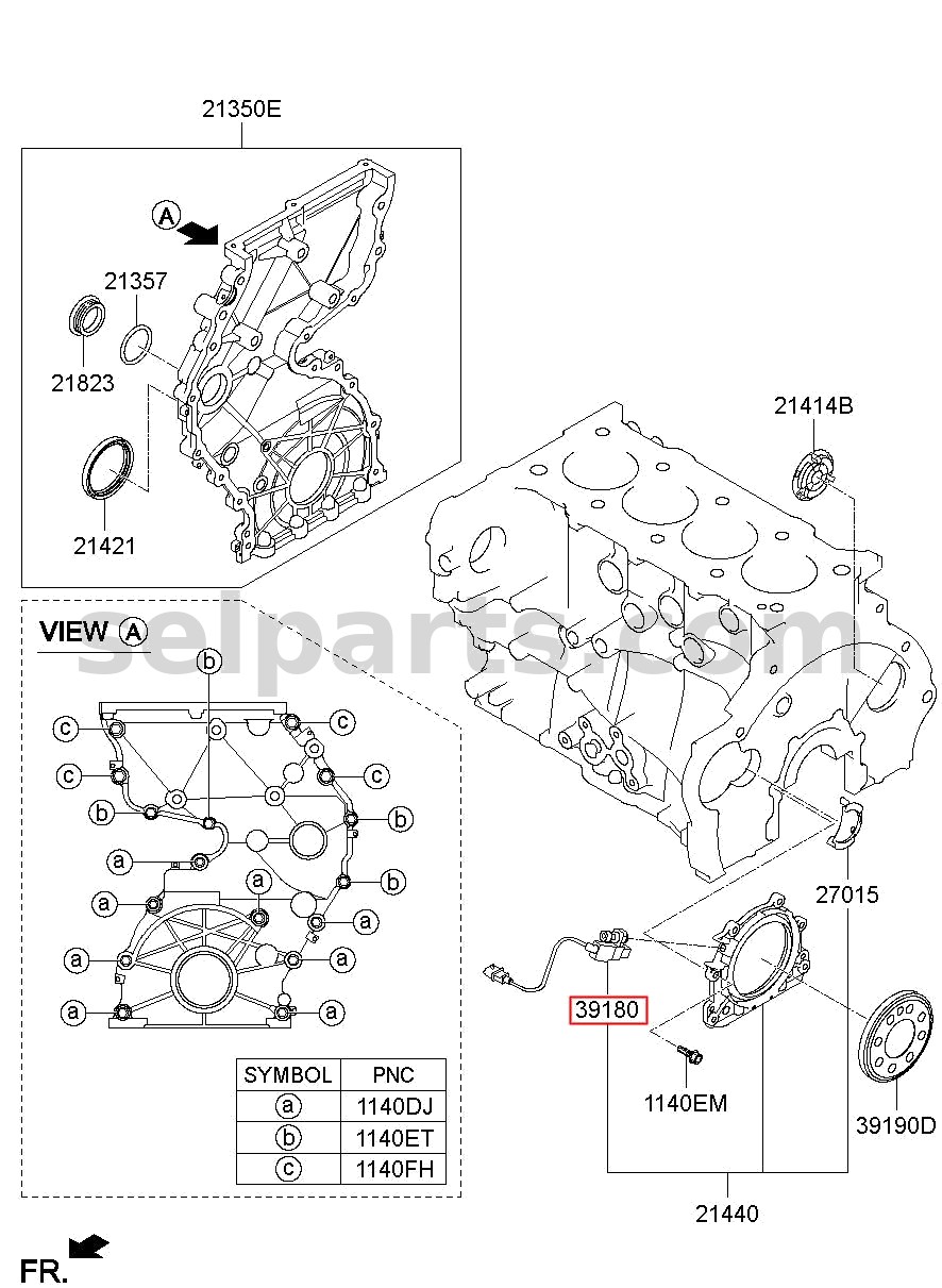 Genuine SENSOR-CRANKSHAFT POSITION for Kia Sportage #391802F600