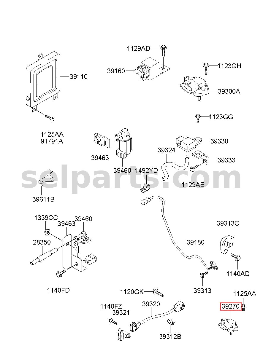 Genuine SENSOR-BOOST PRESSURE for Kia Sportage #392002F000