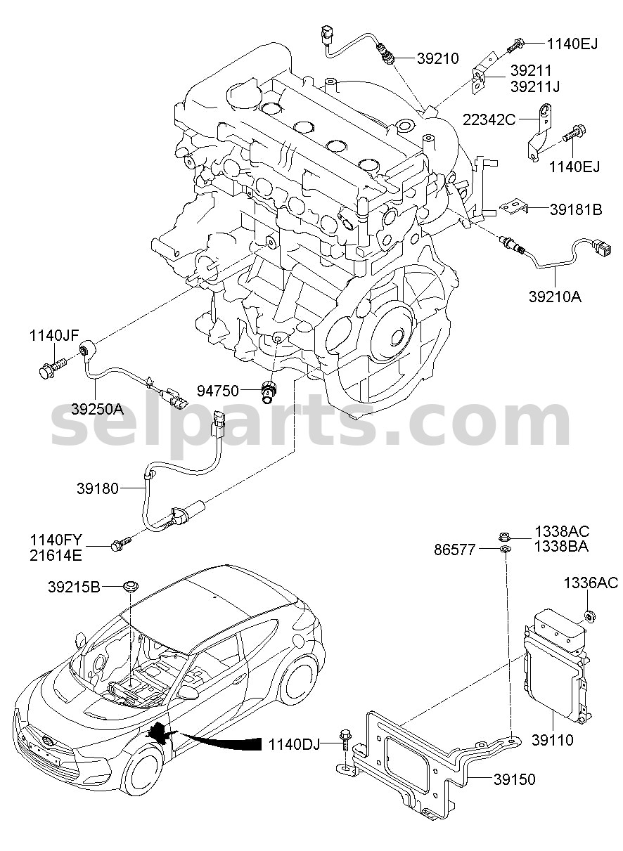 Genuine CAMERA ASSY-SIDE VIEW,LH for Kia K5 #99220D4000