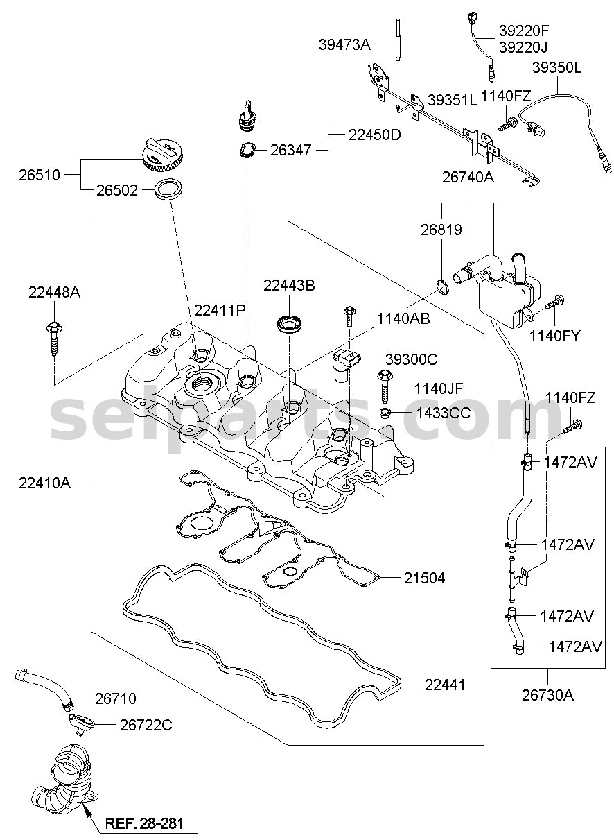 Genuine MIRROR ASSY-OUTSIDE RR VIEW,LH for Kia K5 #87610A80904SS