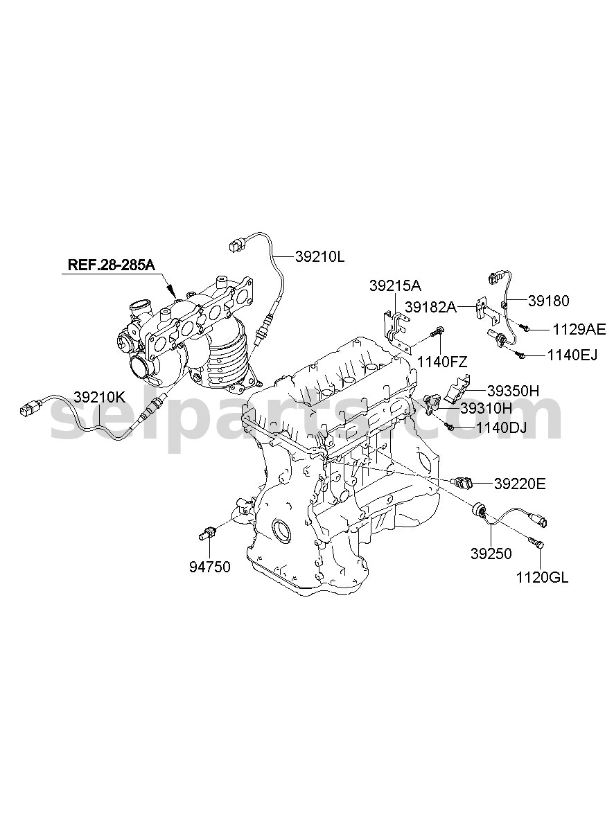 Genuine SENSOR ASSY-KNOCK for Hyundai Grand Starex #3925025300