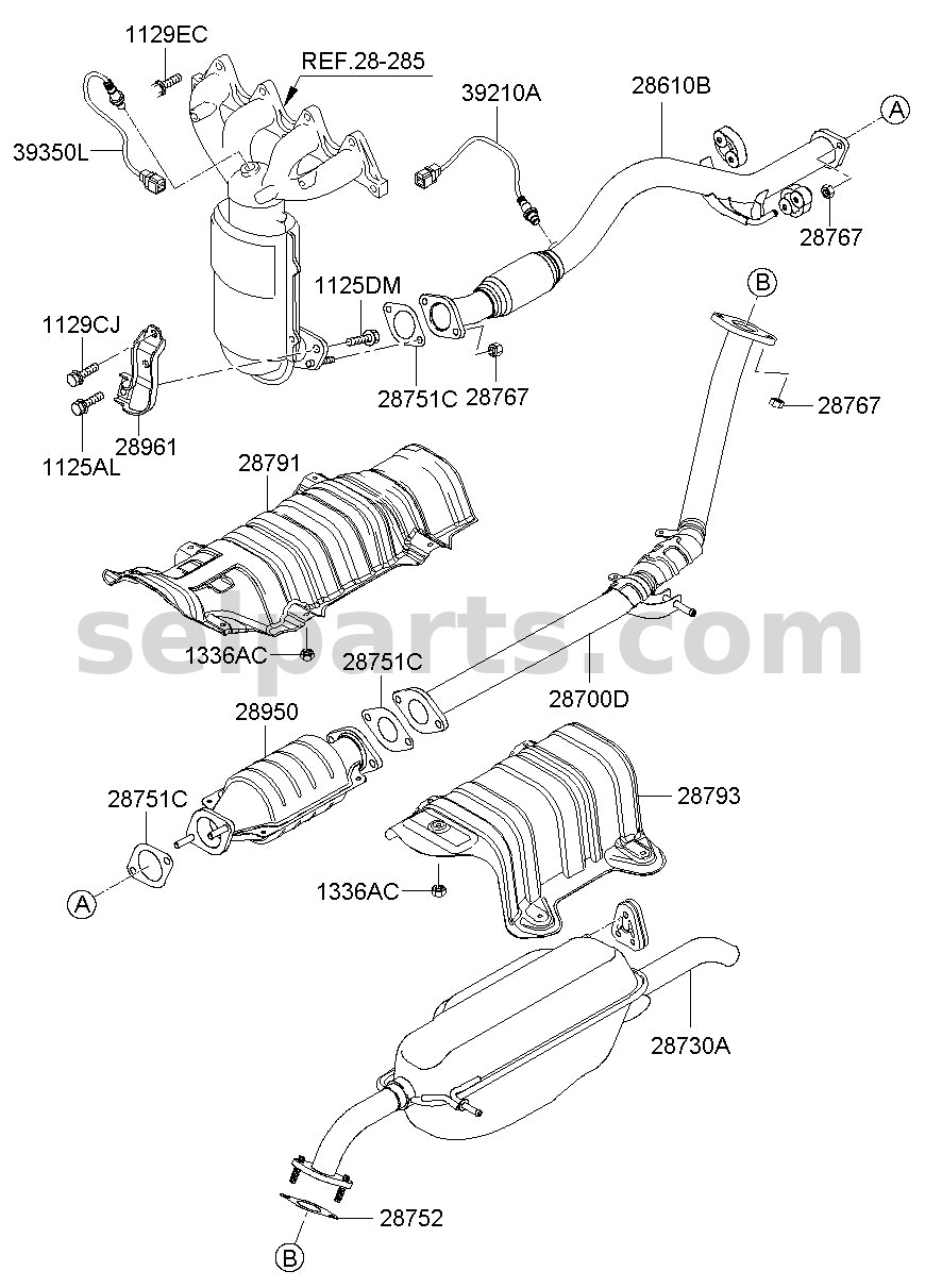 Genuine SENSOR-LAMBDA for Hyundai Grand Starex #393504A410