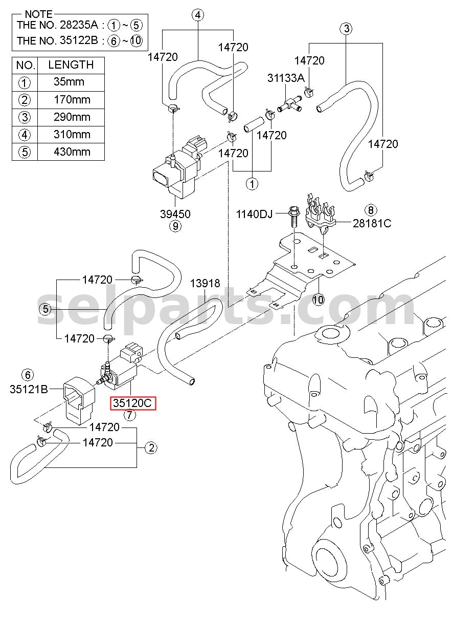 Genuine MEMBER ASSY-REAR FLOOR SIDE,RH for Kia K5 #65720D4500