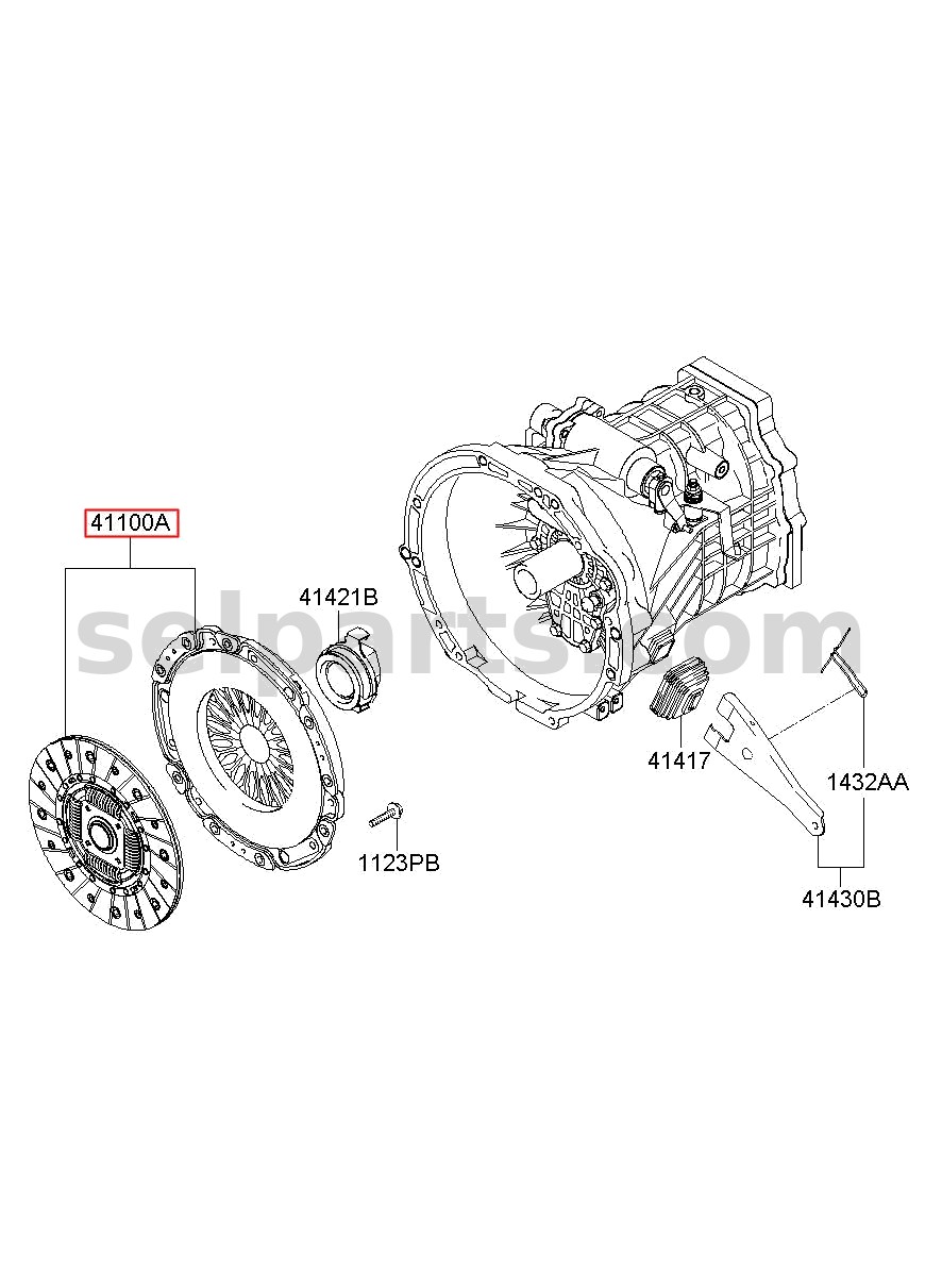 Genuine COVER ASSY-DISC & CLUTCH for Hyundai Grand Starex #4120049950
