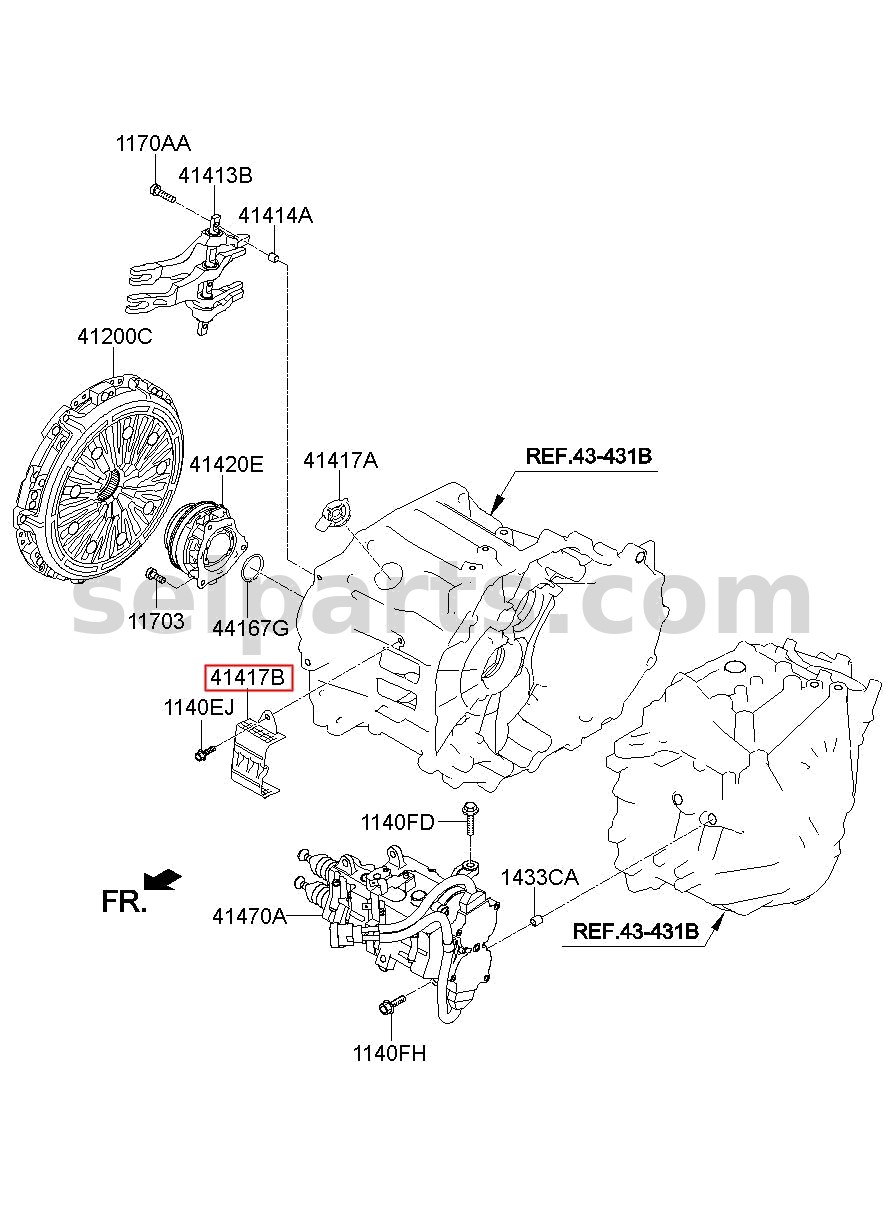 Genuine MIRROR ASSY-OUTSIDE RR VIEW,RH for Kia K5 #87620L2110ABP