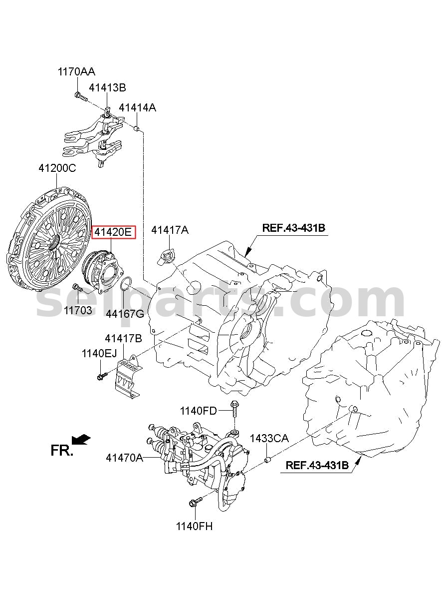 Genuine MIRROR ASSY-OUTSIDE RR VIEW,RH for Kia K5 #87620L2110DU3