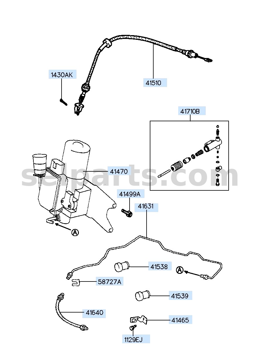 Genuine TUBE-CLUTCH for Hyundai Sonata #41631C1100
