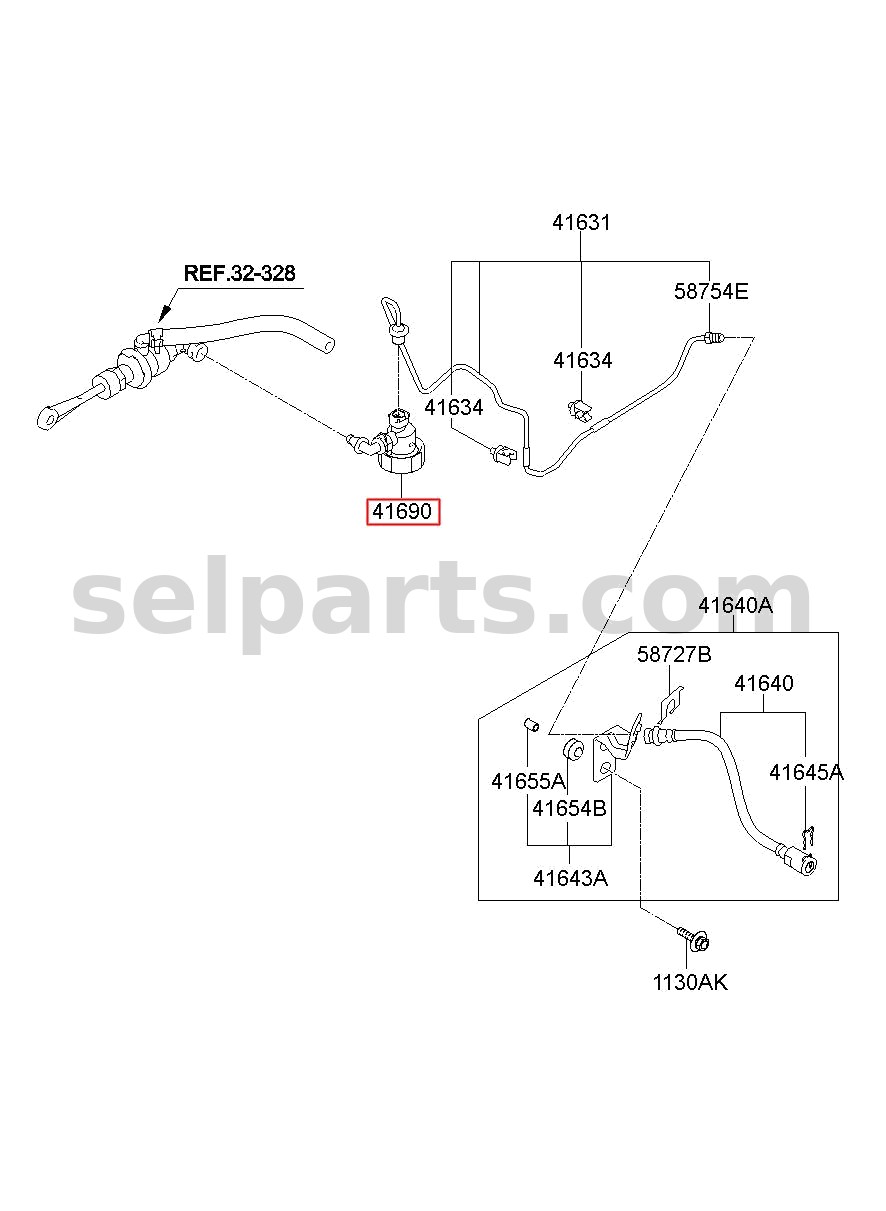 Genuine REGULATOR ASSY-CLUTCH for Hyundai Sonata #416903S100