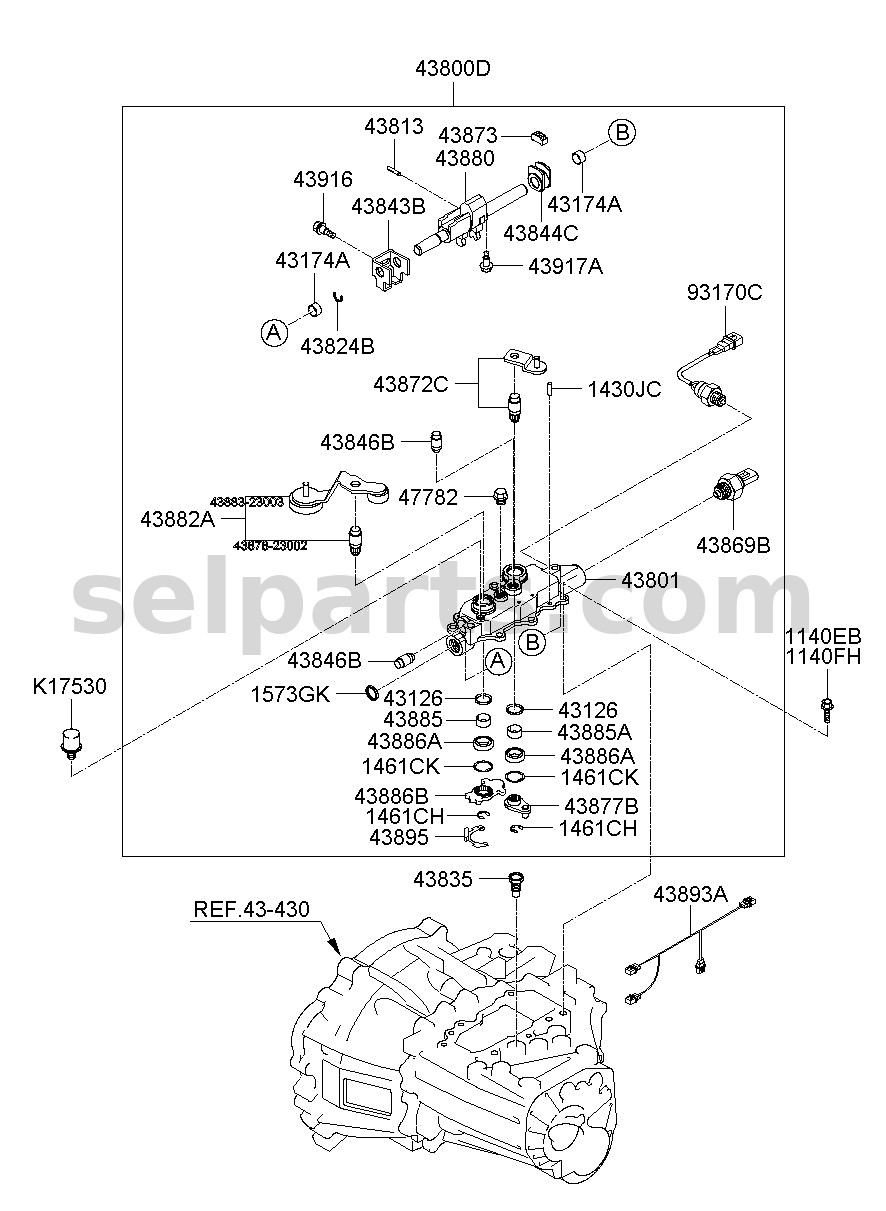 Genuine PANEL ASSY-REAR DOOR TRIM,RH for Kia K5 #83308D4040BKF