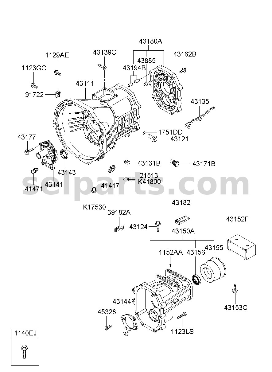 Genuine PLATE ASSY-INTERMEDIATE for Hyundai Grand Starex #431804D501