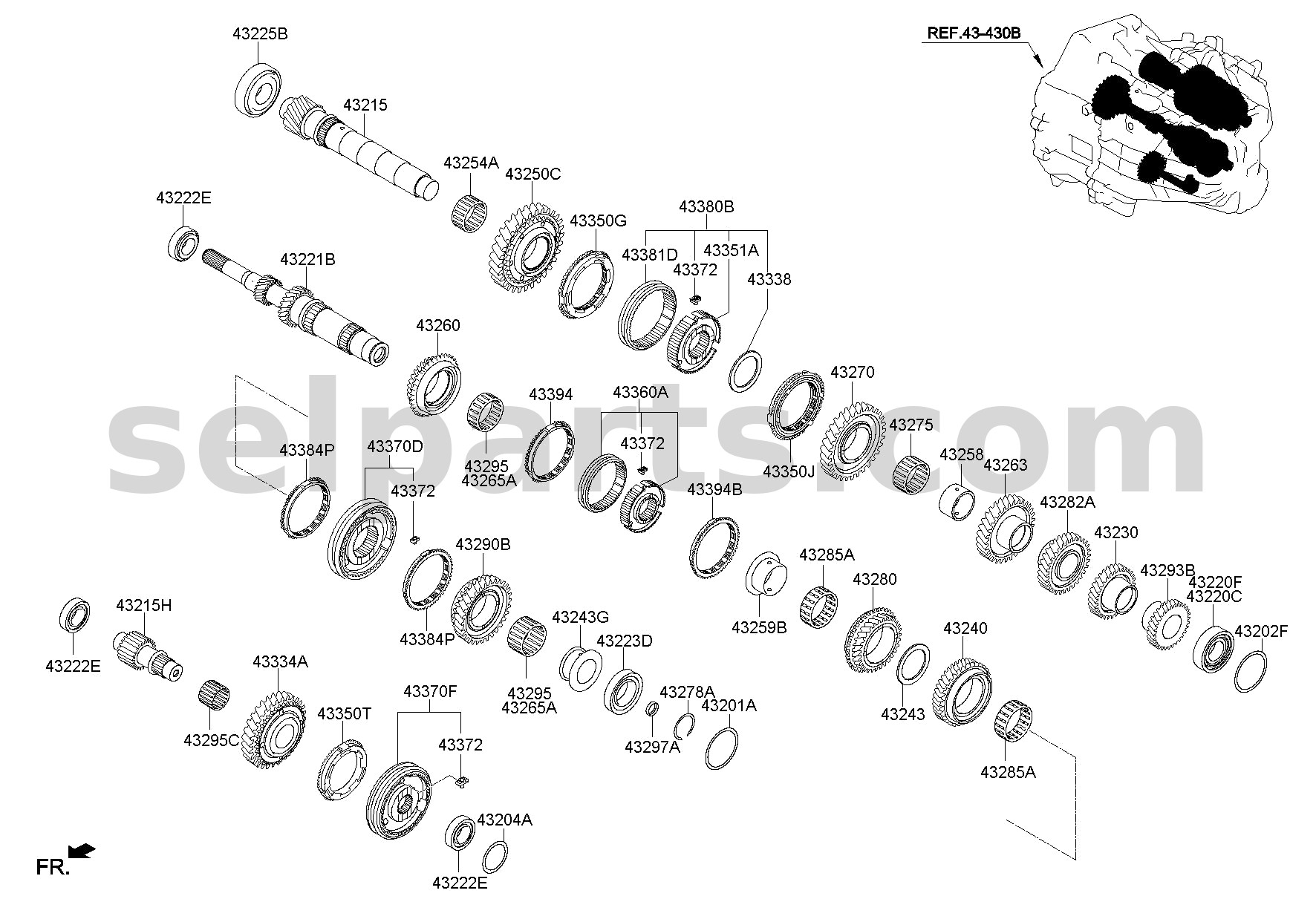 Genuine BEAM COMPLETE-FR BUMPER for Kia K5 #64900D4000